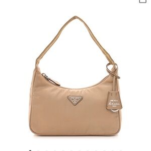 Tan Shoulder nylon Bag